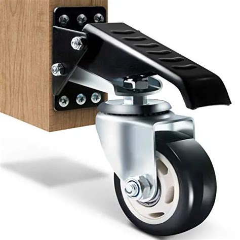 Workbench Casters Kit 880 Lbs Capacity 3 Extra Heavy Duty Retractable Casters. . Best heavy duty retractable casters